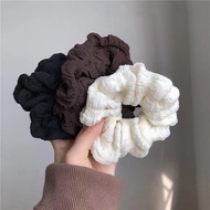 French New Style Coffee Color Hair Tie Girls Spring Retro Fabric Headband Hair Accessories