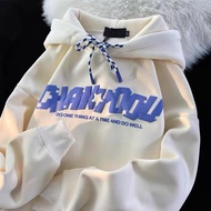 【M-8XL】Unisex Hoodie Fashion Simple Letter Printed Hoodie Men's Casual Versatile Loose Oversize Hood