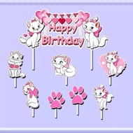 hiasan kue ulang tahun cake topper karakter merie cat marie cat marry cat