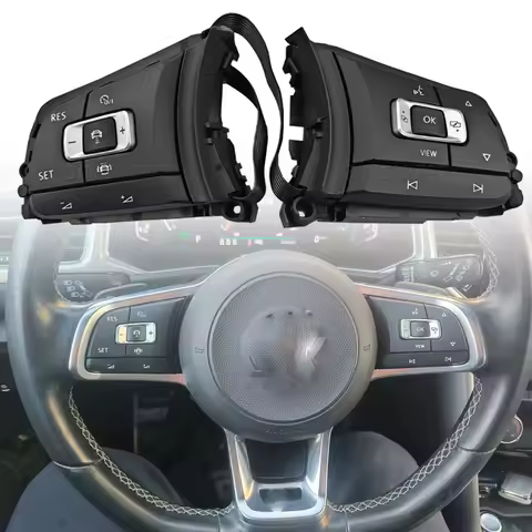 Cruise Control Steering Wheel Bluetooth Buttons With ACC 5G0 959 442 AE For VW Passat B8 Variant Gol