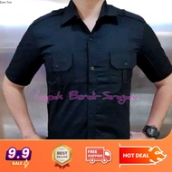KEMEJA Black Civil Servant Uniform, Civil Servant Uniform, Men's Civil Servant Uniform, Black Servic