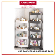 Cat Paw Corners Storage Rack Toilet Rack Toilet Floor Multi-Layer Punch-Free Storage Rack 3/4/5 Tier 4 Colors