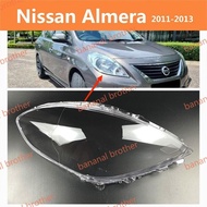 FOR Nissan Almera headlamp cover 2011-2013   HEADLAMP COVER  HEADLIGHT COVER  LENS HEAD LAMP COVER H