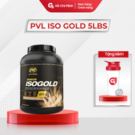 Sữa tăng cơ Pvl Iso Gold Premium Isolate 100% Whey Protein Powder With Probiotic 5Lbs (2.27Kg) nhập 