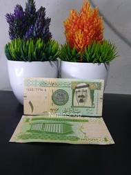 Koleksi Uang Kuno Asing Arab Saudi 1 Riyal 2012