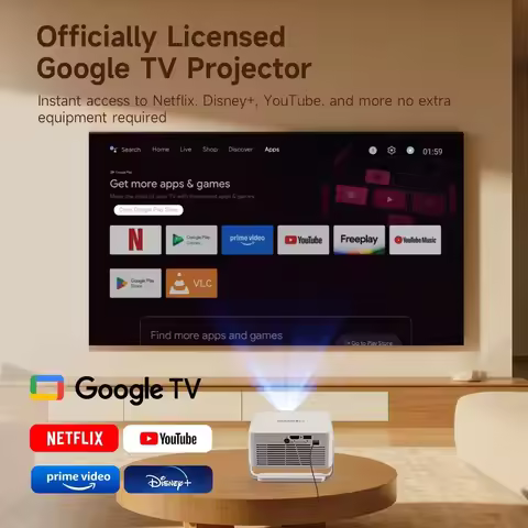 Magcubic HY300GT Licensed Googe TV Projector Smart HD Beamer Auto Focus Projector 400 ANSl Lumens fo