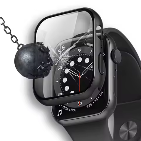 Tempered Glass+cover For Apple Watch 41mm 45mm 44mm 40mm 42mm 38mm PC bumper Screen Protector Case i