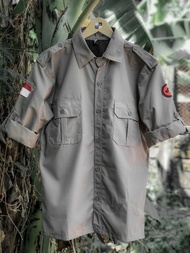 Kemeja PDH PDL pendaki gunung cream