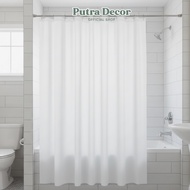 NEWEST SWITZERLAND BJRSN White Shower Curtain 180x200 White Shower Curtain