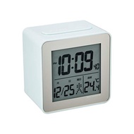 Rhythm (RHYTHM) desk clock radio clock alarm clock fit wave D158 digital temperature calendar RHYTHM PLUS 8RZ158SR04