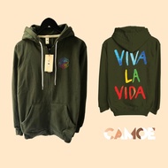 Viva La Vida Coldplay Zipper Hoodie Jacket