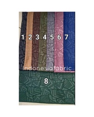 1 meter kain bahan wolfis embos woolpeach emboss motif Aztec