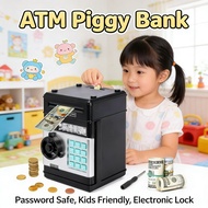 Machine Coins Lock Money With Box Cash Bank ATM Piggy Electronic Music Atm Password Bank