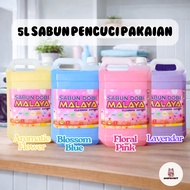 5L SABUN PENCUCI PAKAIAN (AROMATIC FLOWER*BLOSSOM BLUE*FLORAL PINK*LAVENDER) - SABUN DOBI MALAYA
