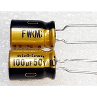 Nichicon FW 100uf 50v capacitor