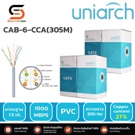 สายแลน CAT6 UTP Cable (305m/Box) UNIVIEW (CAB-6-CCA/305) ยกกล่อง 305 เมตร