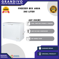 Freezer Box Aqua AQF 200W / 220 HC 200 Liter Garansi Resmi - Grandivo