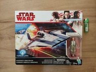 STAR WARS星球大戰 RESISTANCE A-WING FIGHTER 連 3.75" 機師 TALLIE FIGURE X-WING PILOT LAST JEDI TIE SILENCER