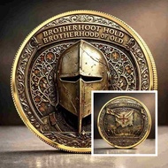 High-definition 2D game/anime armor knight themed limited edition lucky commemorative coins - board 