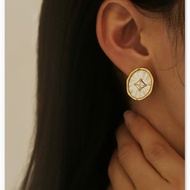 【Earrings】White Shell earrings/926 Silver/14K gold