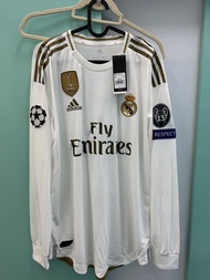 全新 有牌 皇家馬德里2019-20球員版歐聯主場長袖球衣（HAZARD）
