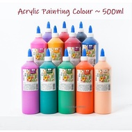 (iStore) [500ml per Bottle] Acrylic Painting Colour / Acrylic Paint