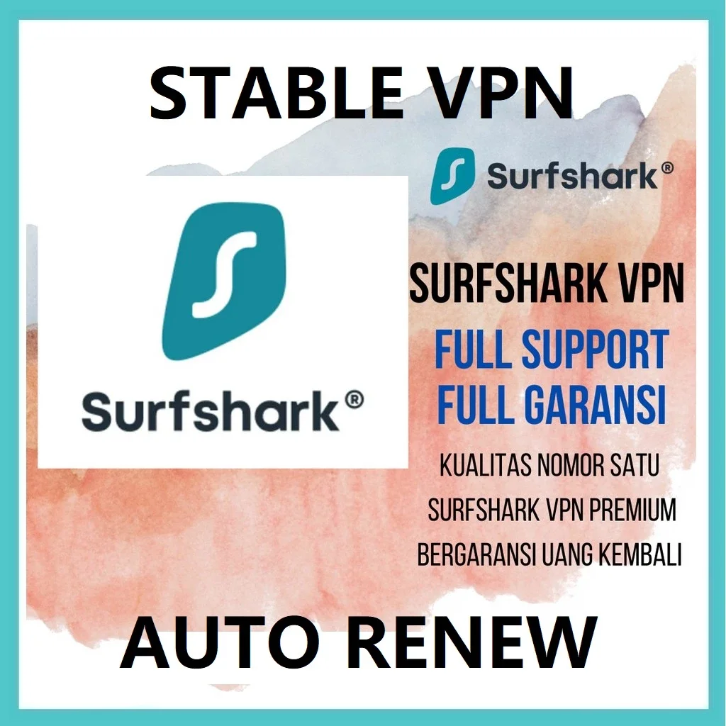 Surfshark VPN Premium Account 100% LEGIT WARRANTY ( Auto Renewal )  Auto renew Account Ip Proxy Andr