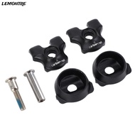LEMONTRE Bike Seat Tube Clamp, Black 7x9mm Bicycle Seat Post Clamp, Durable Stainless Steel Easy to 