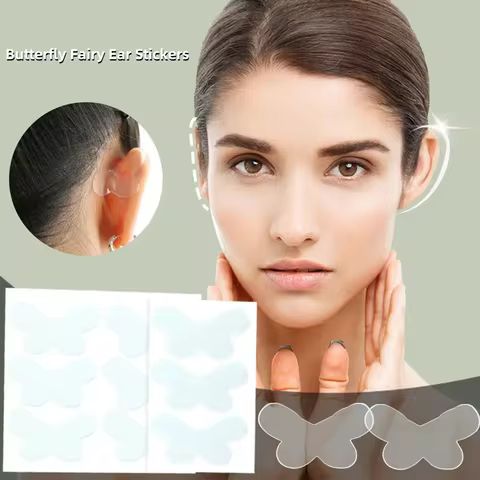 Butterfly-Shaped Elf Ear Stickers Corrector Correction Patch Silicone Patches Tape Cosmetics Ears Pr