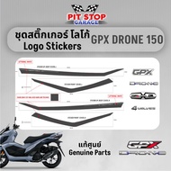 GPX Drone150 EMBLEM 4V Logo Sticker (Year 2021 To Year 2023) Genuine Parts