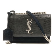 YVES SAINT LAURENT 牛皮皮革Sunset鏈帶肩背袋