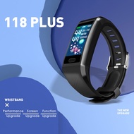 118 Plus Smart Bracelet Wristband Fitness Tracker Heart Rate Monitor Band Tracker Smart Bracelet Waterproof Smartwatch