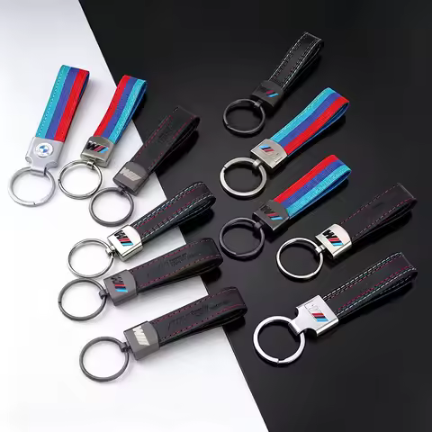 1PC Luxury Car Emblem Keyring Keychain Sports Key Chain For BMW M Performance E36 E60 E90 X2 X1 X3 X