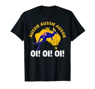 Australia Kangaroo Flag Aussie Aussie Aussie Oi! Oi! Oi! T-Shirt