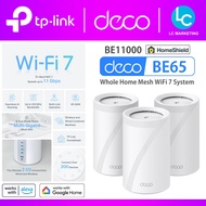 TP-Link Deco BE65 BE11000 Whole Home Mesh WiFi 7 System Range Extender 11 Gbps Tri-Band WiFi