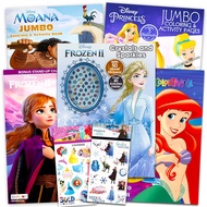 Disney Princess Coloring Book Super Set for Kids - Activities, Stickers and Games - Featuring Disney