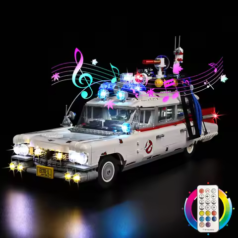 LED Light Kit Suitable for LEGO Ghost Busters ECTO-1 #10274 Building Blocks Not Include Model Bricks