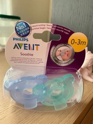 AVENT 香草奶嘴 新生兒 0-3個月適用 藍色+綠色