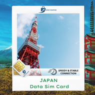 Japan (Daily) Unlimited Data Sim Card【1GB - 3GB Daily】【5-30days】GoGo Roaming Travel Data Sim Card