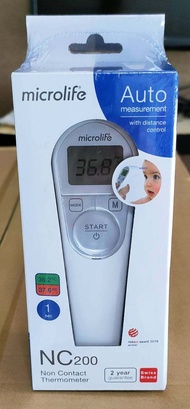 Microlife infrared themometer NC200 เครื่องวัดอุณหภูมิทางหน้าผาก รุ่นใหม่ของแท้ รับประกันศูนย์ 2 ปี