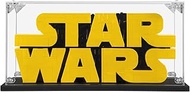 Acrylic Display Case Compatible for Lego Brick-Built Star Wars Logo #75407, Dustproof Display Case (