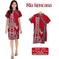 Women's BATIK DRESS Short Sleeve Sogans MODERN BATIK MODERN Women's BATIK Clothes RIA BATIK SOLO