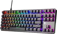 TECWARE Phantom+ 87 Key Mechanical Keyboard, RGB led, Wraith Red Switch (TWKB-P87PZT-WRD)