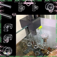 POTTERYX Tank Tee Way Joints, 90 Degree Elbow  Acrylic Pipe Fittings, 16 20mm Transparent Plexiglass