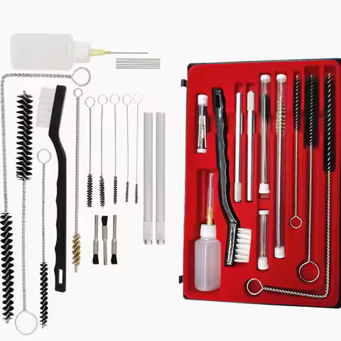 Air Brush Spray Gun Cleaning Kit 27pcs Airbrush Gravity Paint Mini HVLP Detail Set Airbrush Spray Gu