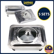 🍋 5in1 Buffet Tray Buffet Kenduri Buffet Pan Food Tray Serving Tray Bekas Lauk Kenduri Buffet Tray S