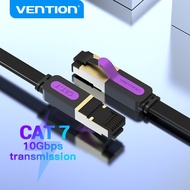 Vention Cat 7 Ethernet Cable Flat Lan Cable High Speed 10 Gbps STP Cat7 RJ45 Network Cable for Modem Router PC Laptop XBox Printer Computer Internet Cable 1M 3M 5M 10M 20M