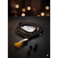 Natural Black Karungali Mala 108 Beads | Certified Ebony Wood Japa Mala for Meditation & Protection