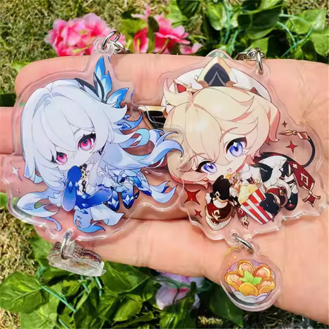 Game Genshin Impact Dahlia Skirk Cosplay COSTUME Acrylic Keychain Key Accessories Pendant