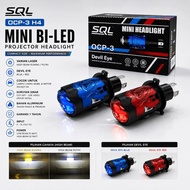 Mini Biled H4 SQL OCP 3 Mini Headlight White and Yellow LaserDEVIL